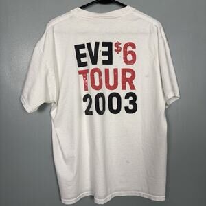 Vintage Y2K EVE 6 Band Tour Shirt 2003 Rock Vtg Merch Buzz Nashville Radio Large
